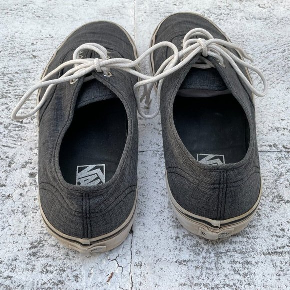 Vans Men Sneaker Lace Up Gray Shoes Size 10.5 Men 12Women - Picture 6 of 10